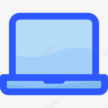 笔记本电脑物联网117蓝色图标