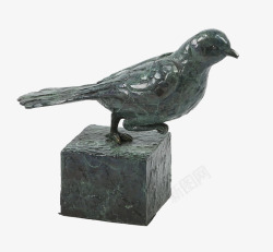 创意铜雕小鸟装饰摆件素材