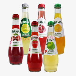 土耳其进口果汁SIRMA地中海松林天然阳光果汁饮料素材