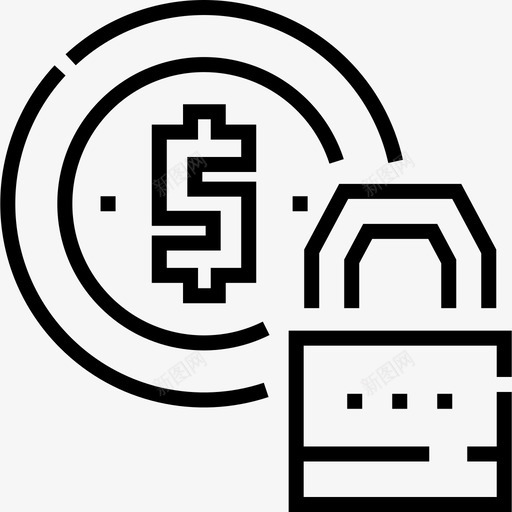 安全金融181线性svg_新图网 https://ixintu.com 安全 金融 线性