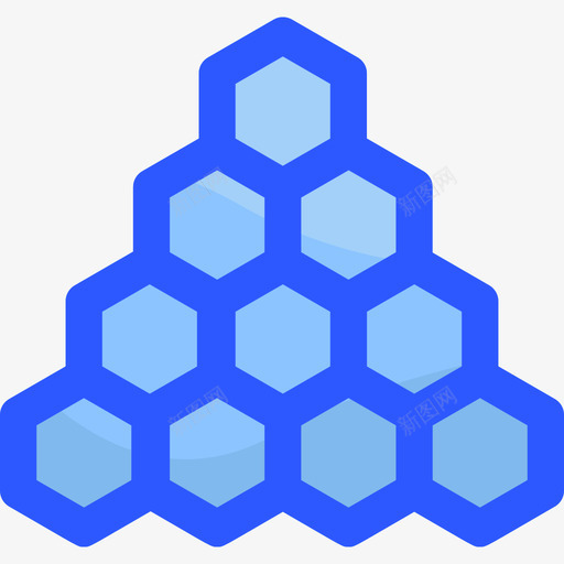 多边形数学13蓝色svg_新图网 https://ixintu.com 多边形 数学 蓝色