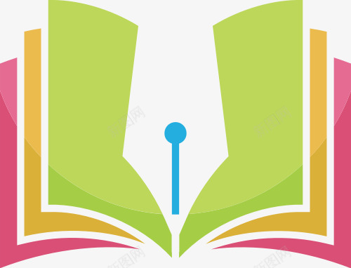彩色书本钢笔教育培训logo图标png_新图网 https://ixintu.com 彩色 书本 钢笔 教育培训 图标