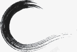 火星飞溅笔刷黑墨绘画艺术笔刷创意墨水弧线效果高清图片