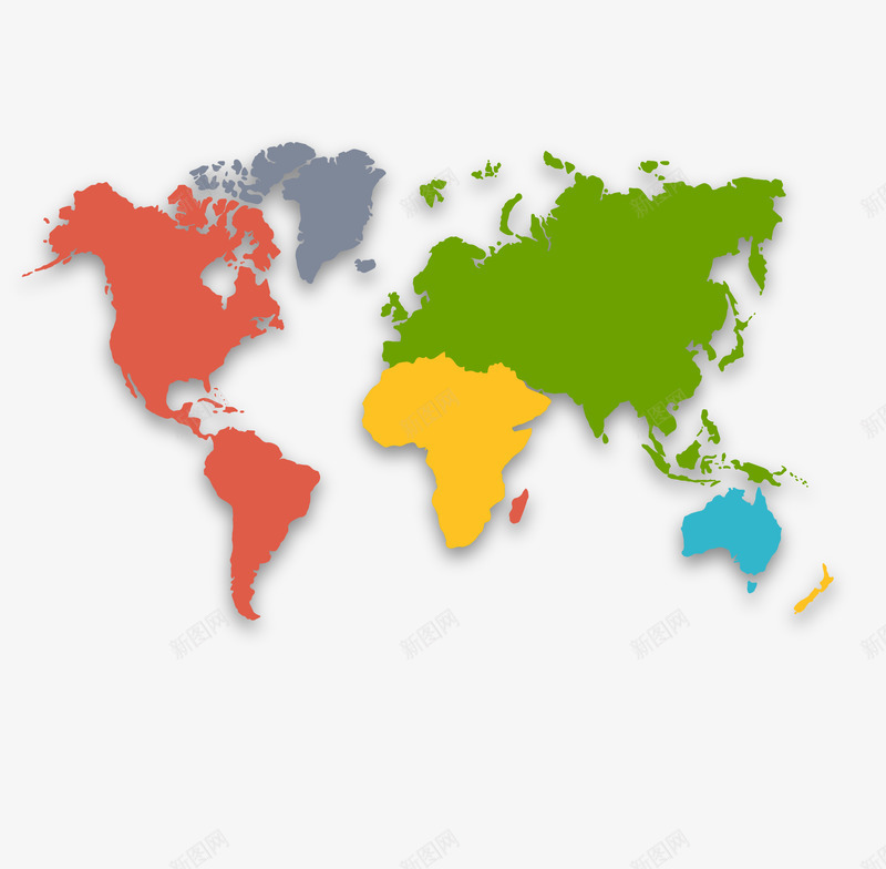 世界地图5png免抠素材_新图网 https://ixintu.com 世界地图