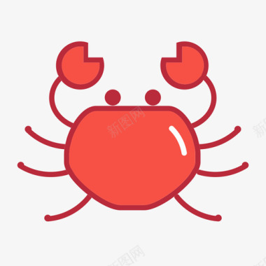 生鲜螃蟹图标
