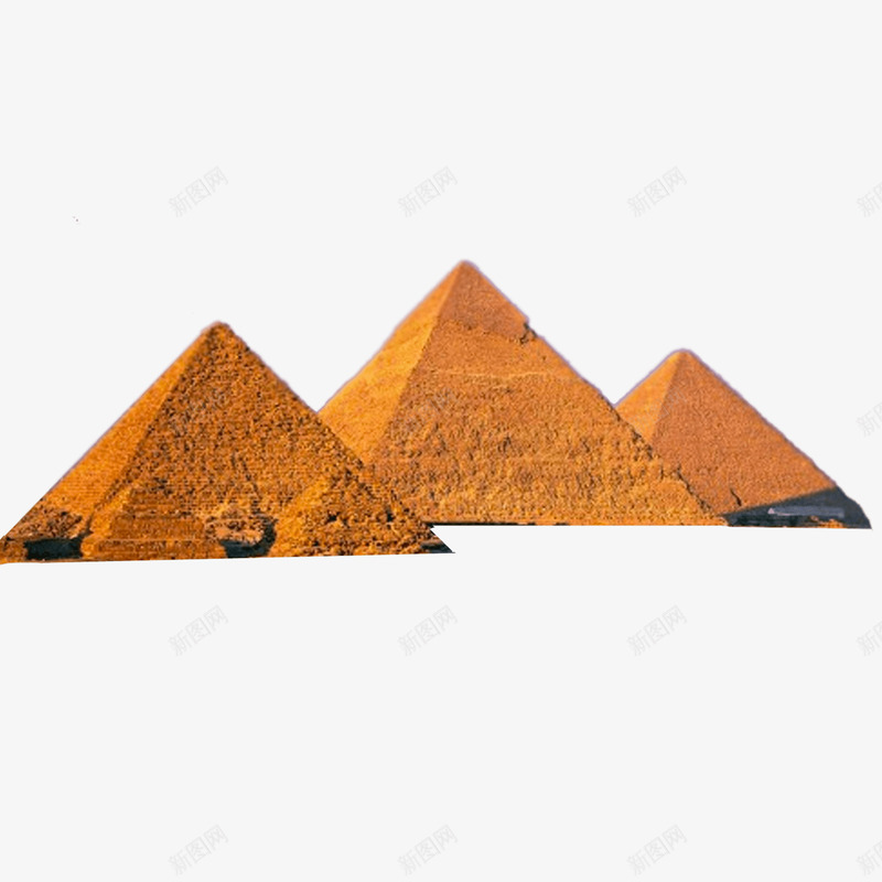 金字塔3埃及png免抠素材_新图网 https://ixintu.com 金字塔 埃及