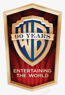 华纳兄弟庆祝公司成立90周年纪念Logo素材