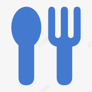餐饮刀叉用餐餐厅餐食图标