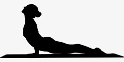 练习女子瑜伽运动体操素材