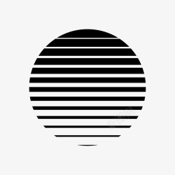 几何抽象黑白纹理条纹LOGO图标水印装饰PS设计1素材