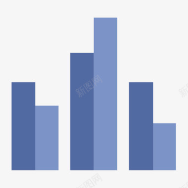 簇型柱形图图标