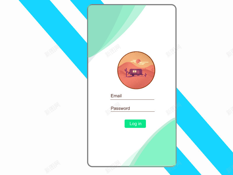 登录页面的旅行应用png免抠素材_新图网 https://ixintu.com 登录 页面 面的 旅行 应用