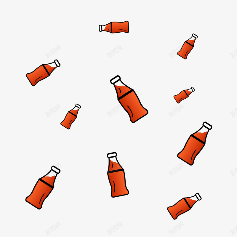 夏季饮料漂浮元素png免抠素材_新图网 https://ixintu.com 橙色 橙汁 瓶子 装满 饮品 夏天 冷饮 夏季 饮料 漂浮
