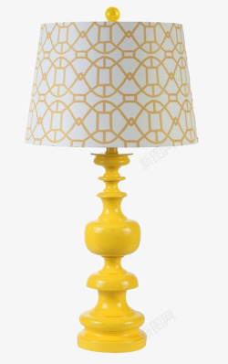 黄色树脂装饰台灯简欧现代简约风格样板房软装客厅卧室素材
