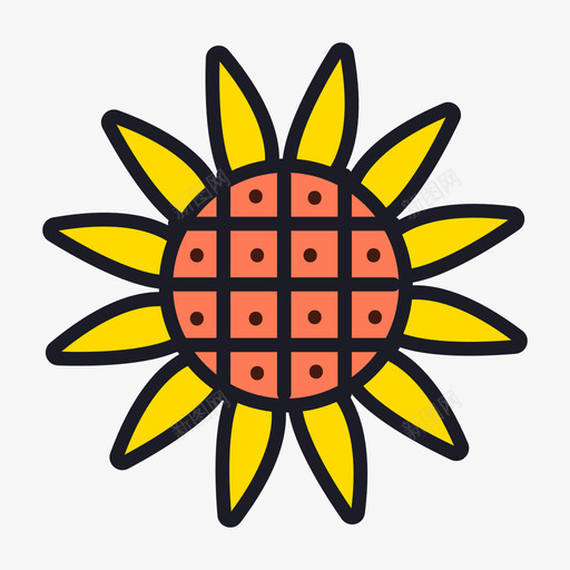 花店向日葵svg_新图网 https://ixintu.com 花店 向日葵