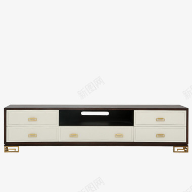 卫诗理新中式家具ON客厅实木电视柜现代中式储物地柜图标