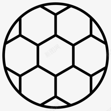 足球体育体育加粗线条集45图标