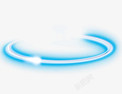 科技感标志绚丽光圈圆环圆形光效科技感未来特效标志边框PSD分高清图片
