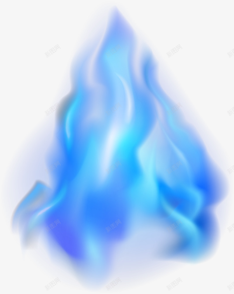 蓝色火焰火苗特效png免抠素材_新图网 https://ixintu.com 蓝色 火焰 火苗 特效