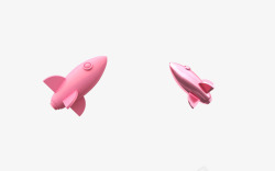 火箭氛围粉色素材