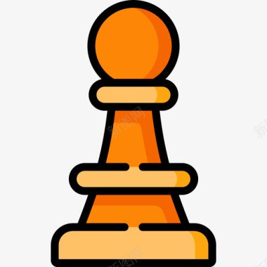 象棋运动124线颜色图标