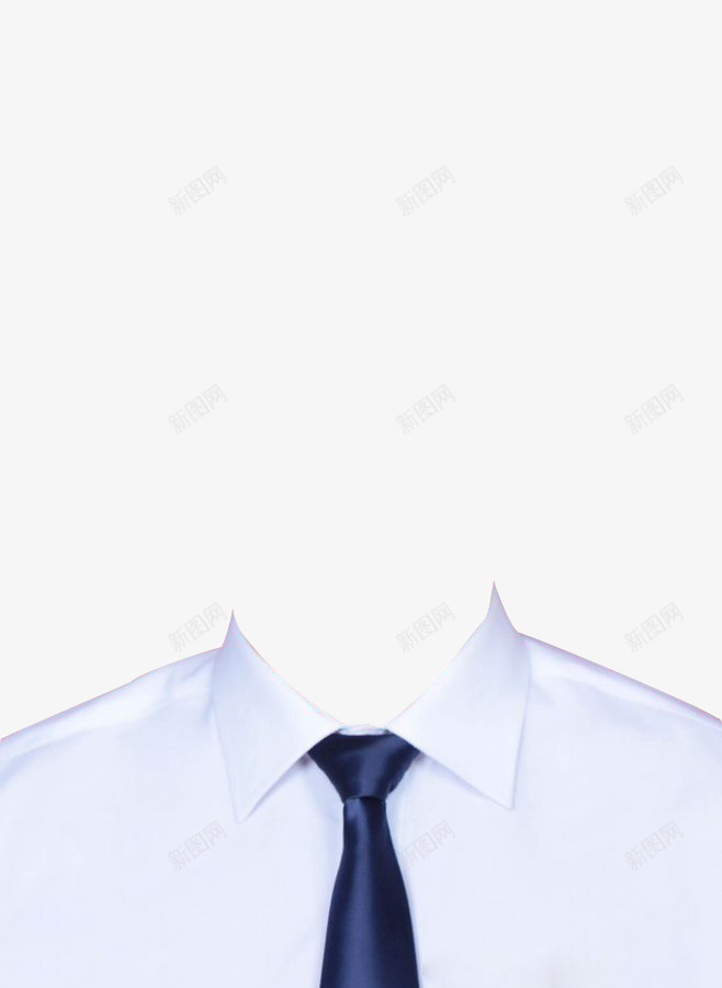 白衬衣衣领证件照png免抠素材_新图网 https://ixintu.com 男士证件照 白衬衣 衣领 衬衣 证件