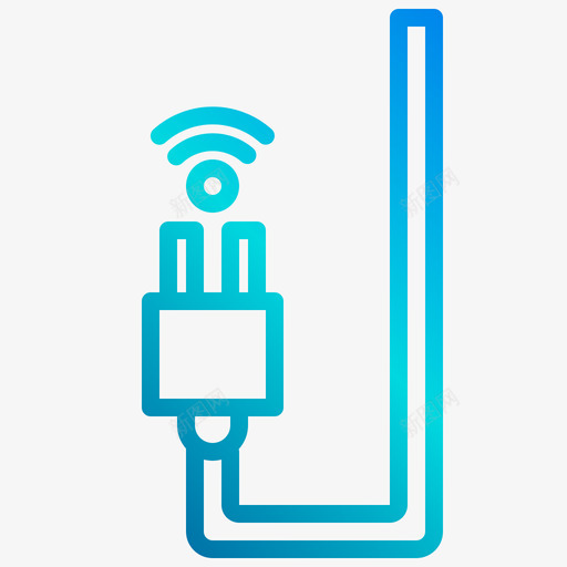 插头智能家居生活3线性梯度svg_新图网 https://ixintu.com 插头 智能家居 生活 线性 梯度