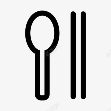 勺子筷子图标