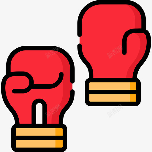 拳击手套运动124线性颜色svg_新图网 https://ixintu.com 拳击 拳击手 手套 运动 线性 颜色