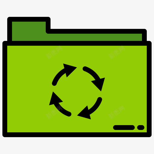 循环使用绿色能源1线性颜色svg_新图网 https://ixintu.com 循环 使用 绿色 能源 线性 颜色