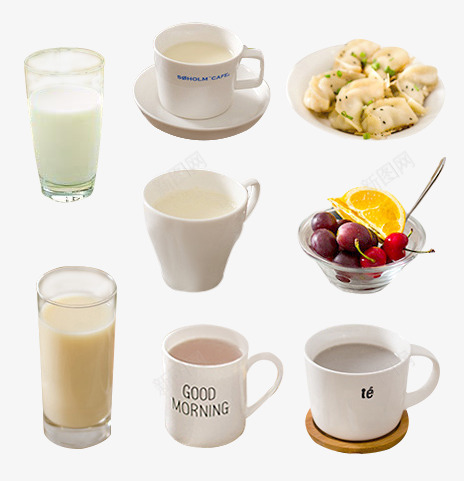 牛奶杯早餐png免抠素材_新图网 https://ixintu.com 牛奶 奶杯 早餐