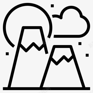 山野营小山图标