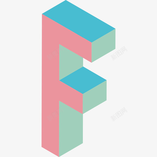 立体Fsvg_新图网 https://ixintu.com 立体 字体 字母 填充