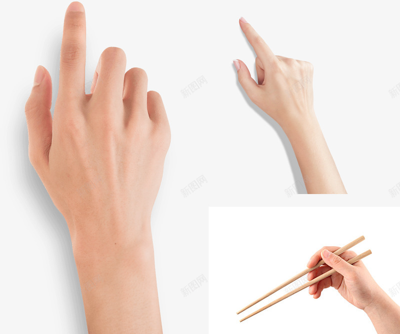 手指手拿筷子动作小小png免抠素材_新图网 https://ixintu.com 手指 手拿 筷子 动作 小小