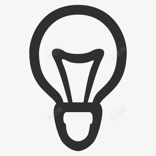 电灯泡标志图标png_新图网 https://ixintu.com 电灯泡 标志 图标
