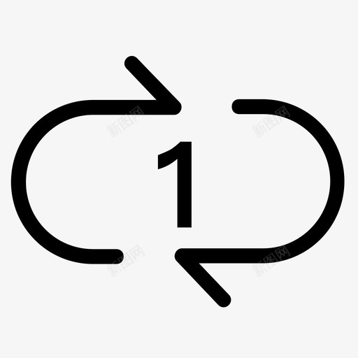 icon单曲循环48pxsvg_新图网 https://ixintu.com 单曲 循环