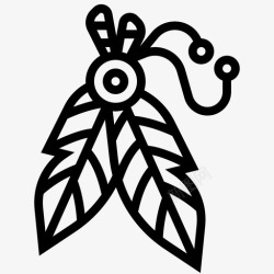 美洲原住民羽毛美洲原住民3直系高清图片