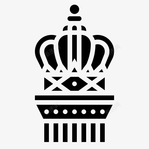 皇冠皇室元素1雕文svg_新图网 https://ixintu.com 皇冠 皇室 元素 雕文