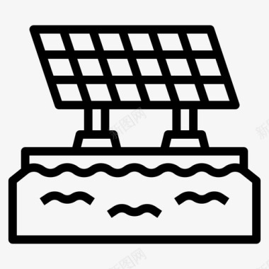 太阳能电池可再生能源35概述图标