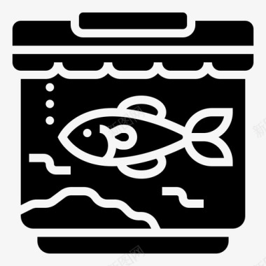 鱼缸家装72雕文图标