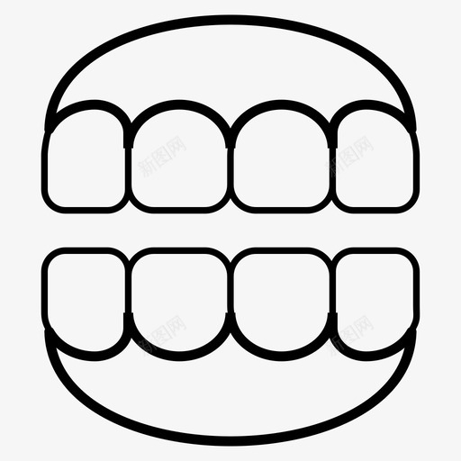 牙齿牙医牙科svg_新图网 https://ixintu.com 牙齿 牙医 牙科 口腔 医疗 线图 图标