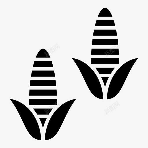 玉米植物农业和农业填料svg_新图网 https://ixintu.com 玉米 农业 植物 填料