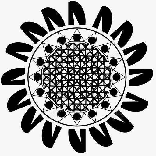 抽象的太阳抽象的艺术盛开的花朵svg_新图网 https://ixintu.com 抽象 太阳 艺术 盛开 花朵 伊斯兰 曼陀罗 装饰 创作
