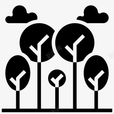 树木生态与环境森林图标