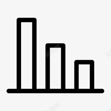 图形柱状图商业图标
