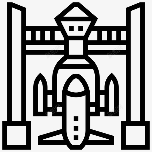 航天器卫星12直线svg_新图网 https://ixintu.com 航天器 卫星 直线