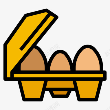 鸡蛋面包店150原色图标