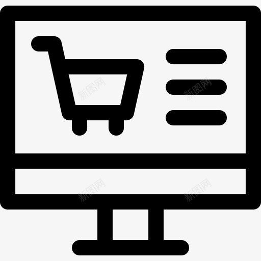 在线购物instagram重点报道购物4线性svg_新图网 https://ixintu.com 在线购物 重点 报道 购物 线性