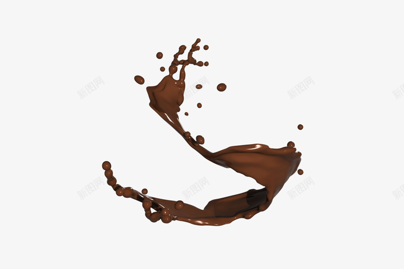 巧克力液体飞溅png免抠素材_新图网 https://ixintu.com 巧克力 液体 飞溅