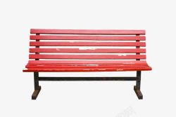 阐述分离透明长凳木制木材红座位铁阐述高清图片